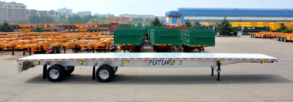 CIMC aluminium flatbed trailer