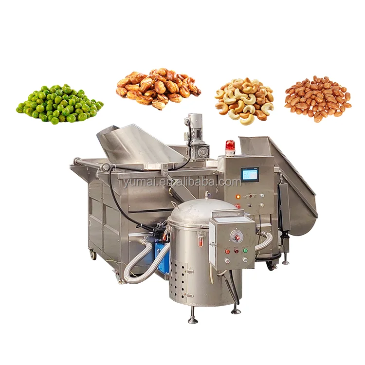 Automatic Electric Cashew Peanut Fryer Machine Fried Groundnut Processing Frying Machine