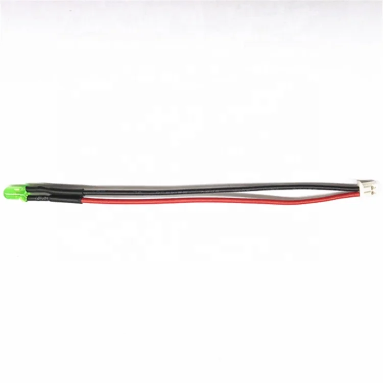 1251JST 2Pin connector +LED lamp with 1007 28awg wire harness for Intelligent monitoring camera