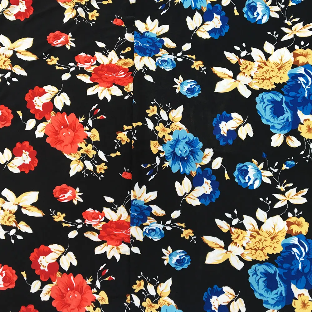 New designs printing ITY polyester 4 ways spandex fabric for lady