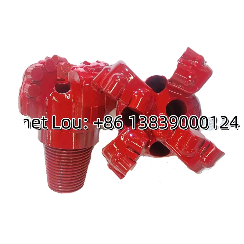 Steel body PDC arc bit with 4 blades for hard rock drilling