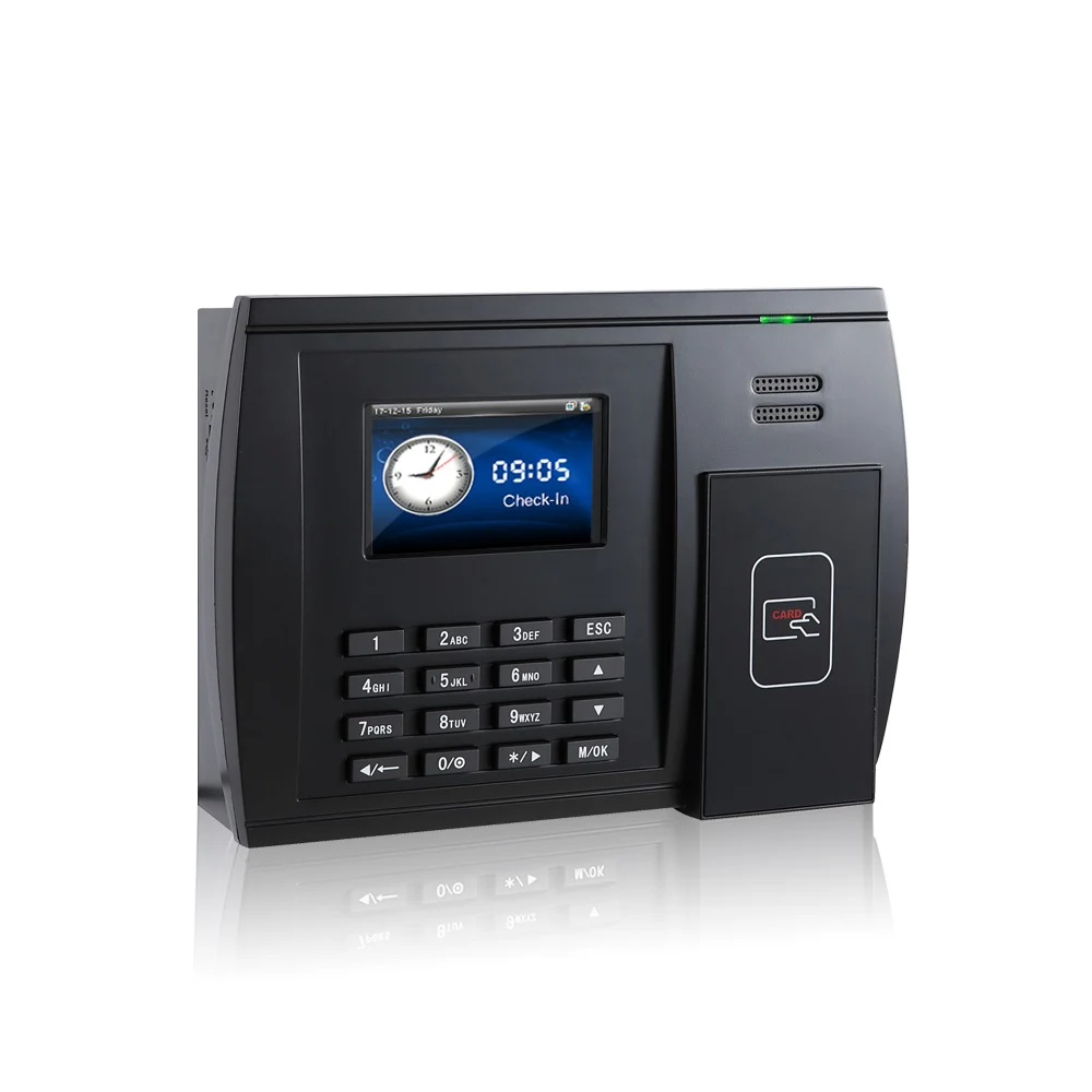 RFID Card ZK Time Recording Attendance System With Sim Card 4G Wireless Communication