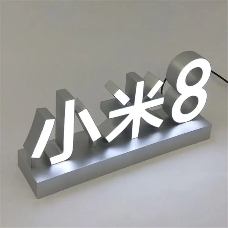 2020 FOG High Quality ABS injected mould Letter Sign Outdoor led Backlit signage for Shop, retail stores