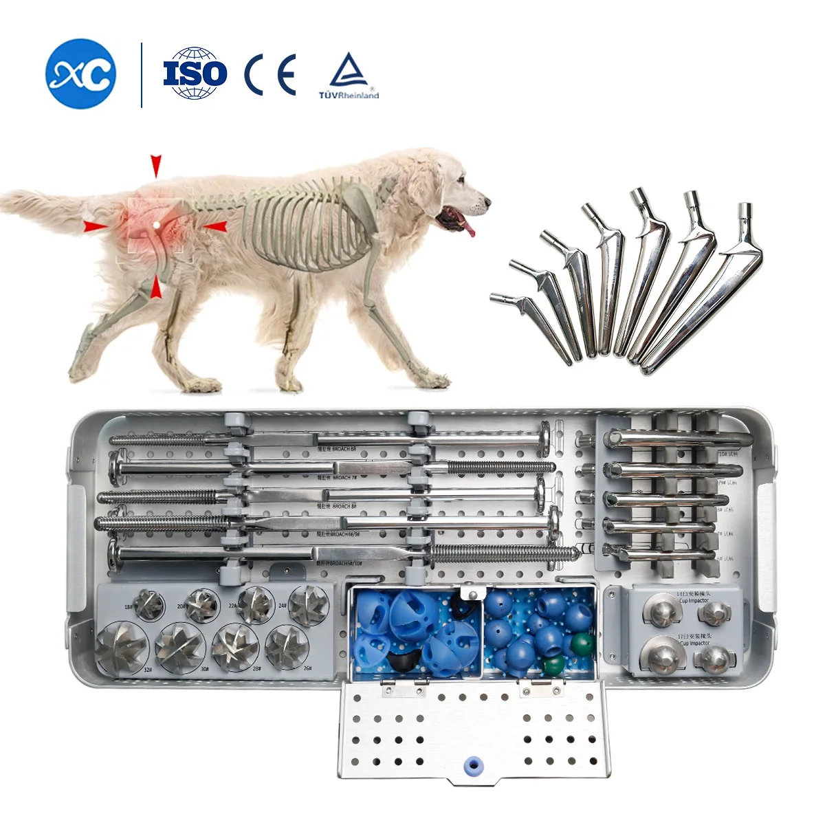 Набор инструментов для ререконструкции тазобедренного сустава