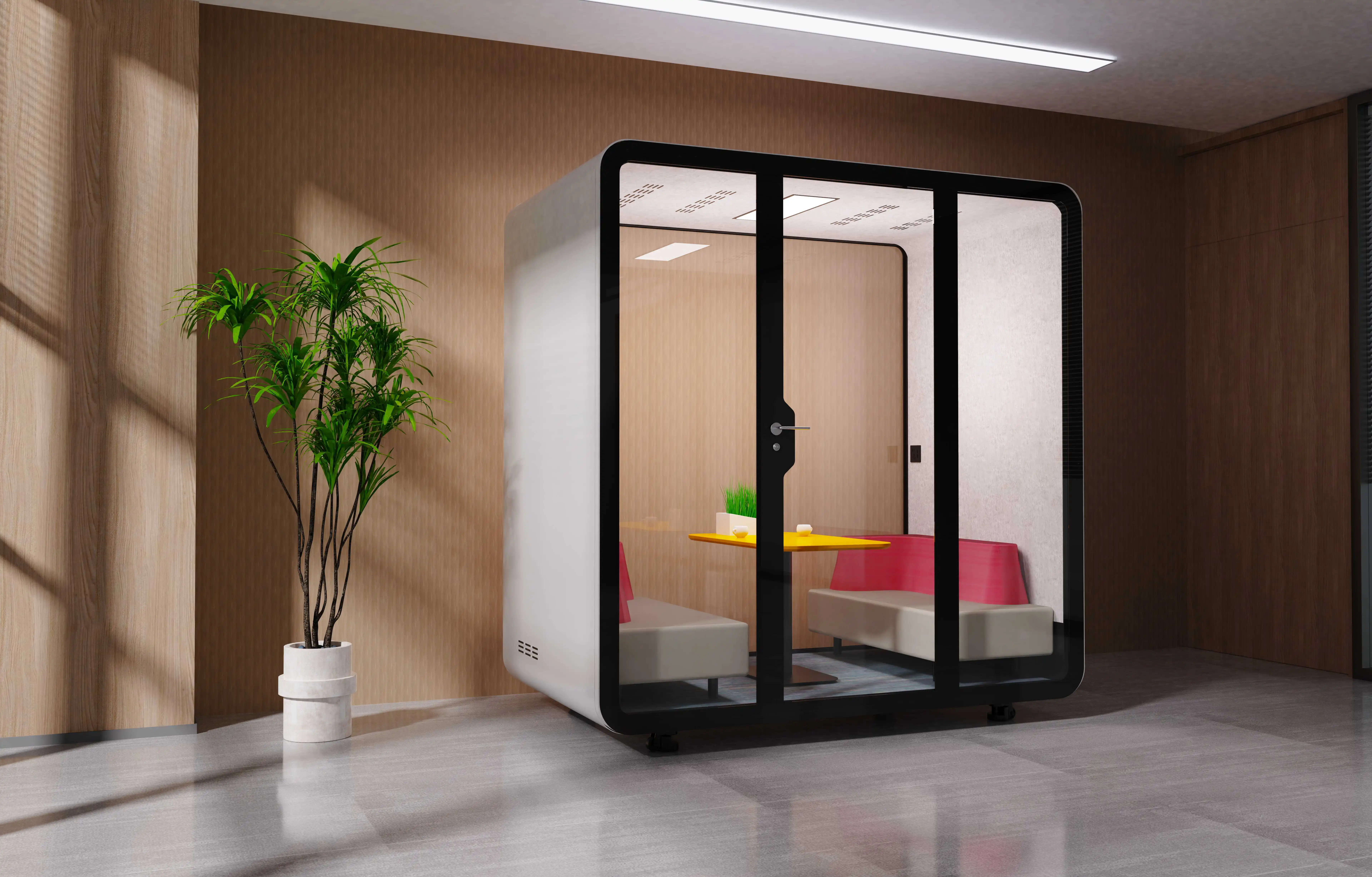 Modular soundproof private meeting room pods office 31bd noise reduction acoustic booth