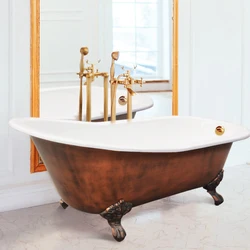 Sipper Cast Iron Bathtub On Imperial Feet