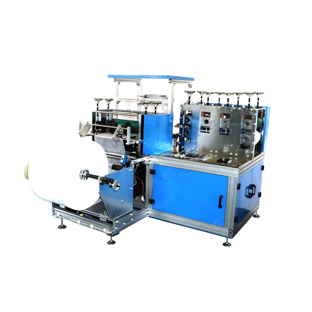 Машина для изготовления одноразовых гигиенических покрытий для обуви из нетканого полиэтилена