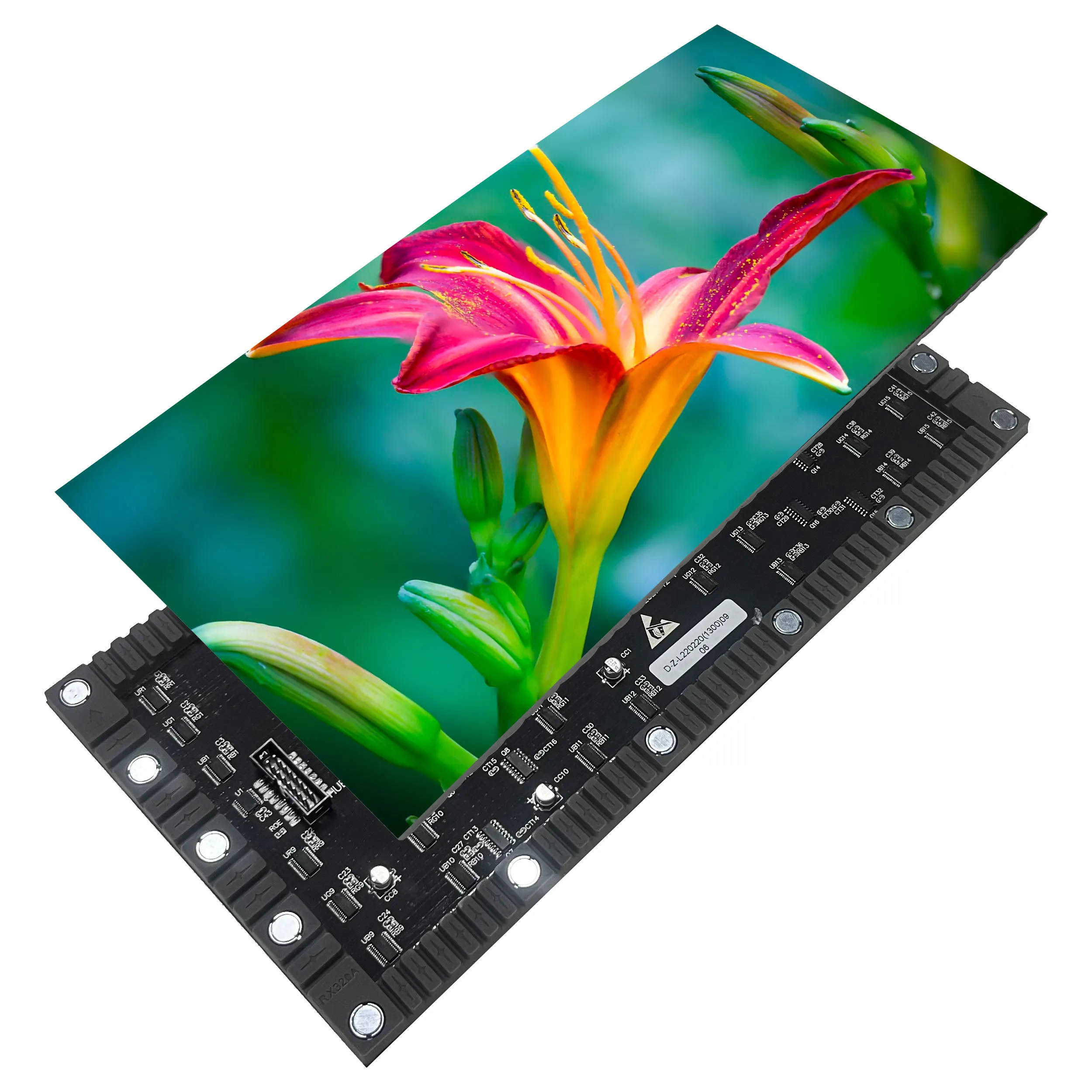 P3.076 Smd Full Color Soft Curved Circular Led Displays 320mm*160mm Flexible Led Modules