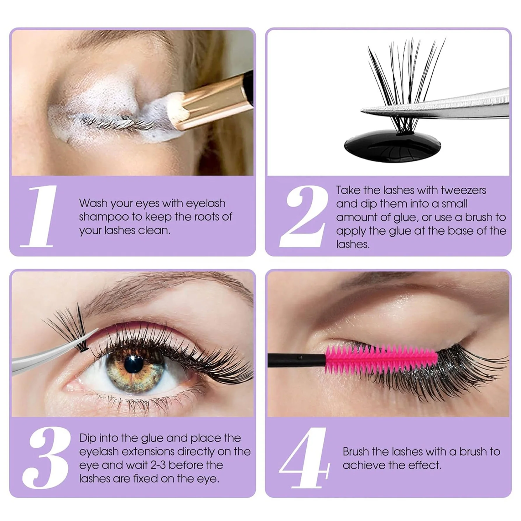 diy lash glue waterproof non toxic cluster lash glue long wearing affordable 5ml DIY lash extension glue