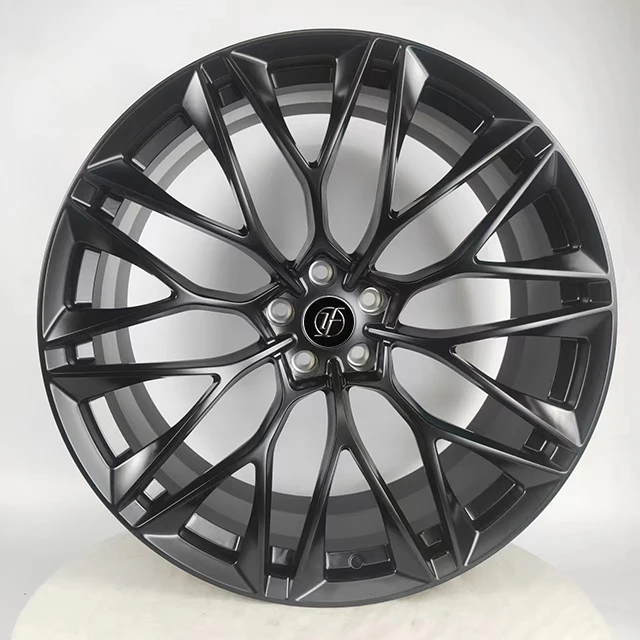 Yufei 22-дюймовые 5x112 кованые колеса глянцевые черные подходят для автомобиля