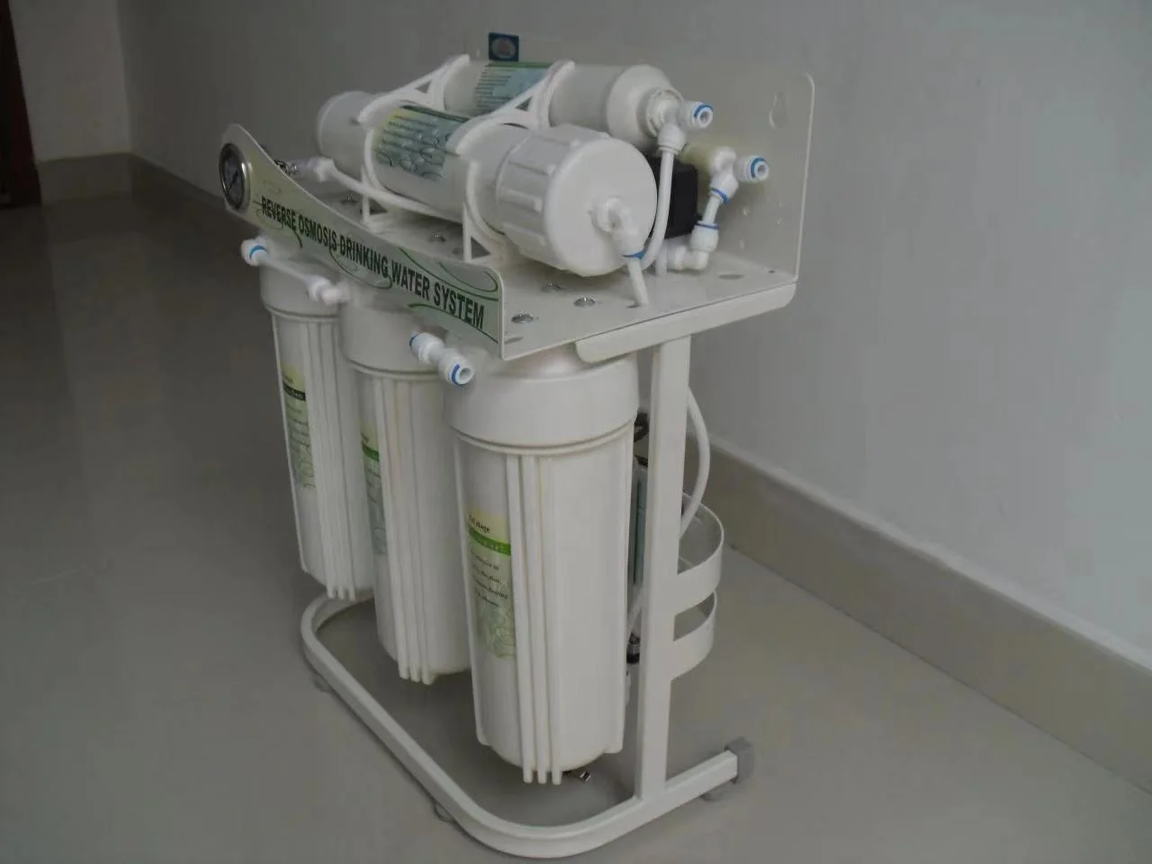 OEM Metal Stand 75GPD RO System Water Purifier with Pressure Tank RO Membrane Filter Professional Manufacturer