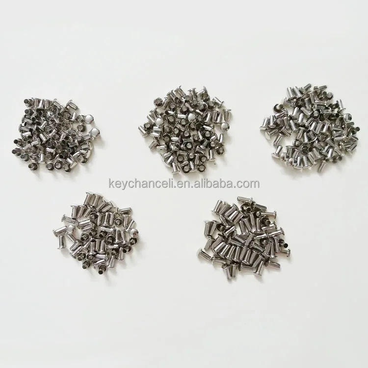 customized silver nickel black paint document folder fastener round head metal rivet