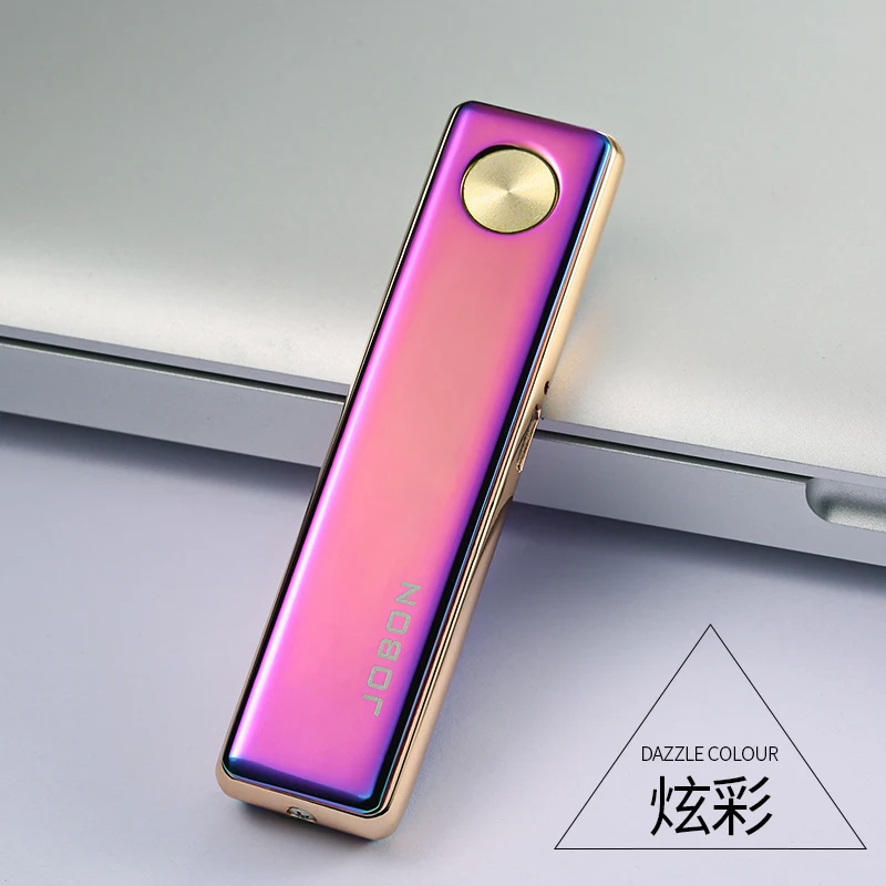  Винтажная металлическая зажигалка JOBON оптовая продажа для сигарет Электронная электрическая перезаряжаемая USB индивидуальный