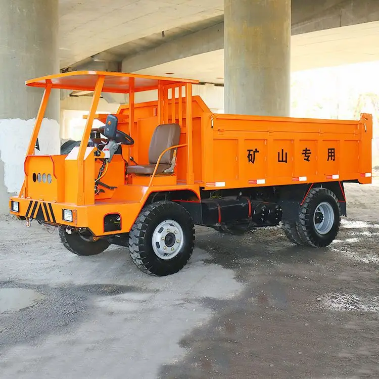 Mine 4WD Pit Car Underground Mining Dumpers Truck Diesel Tipper Slag Hauling Mine Car Roadway Four-wheel Slag Bogie Truck