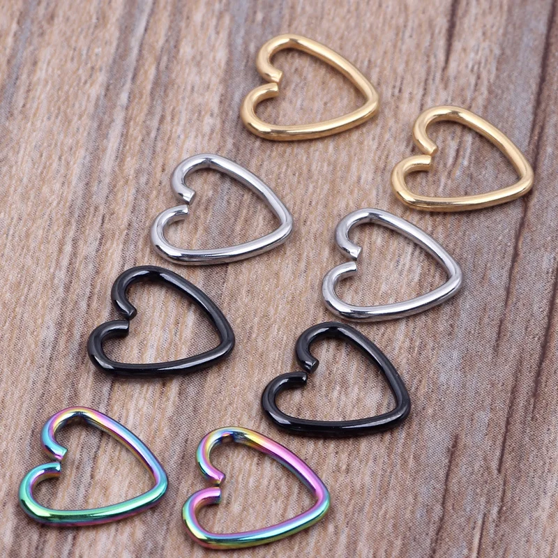 Oreilles Boucle Pour Titanio Stainless Steel Titanium Piercing Oreille Heart Daith Piercing Jewelry En Acier Inoxydable