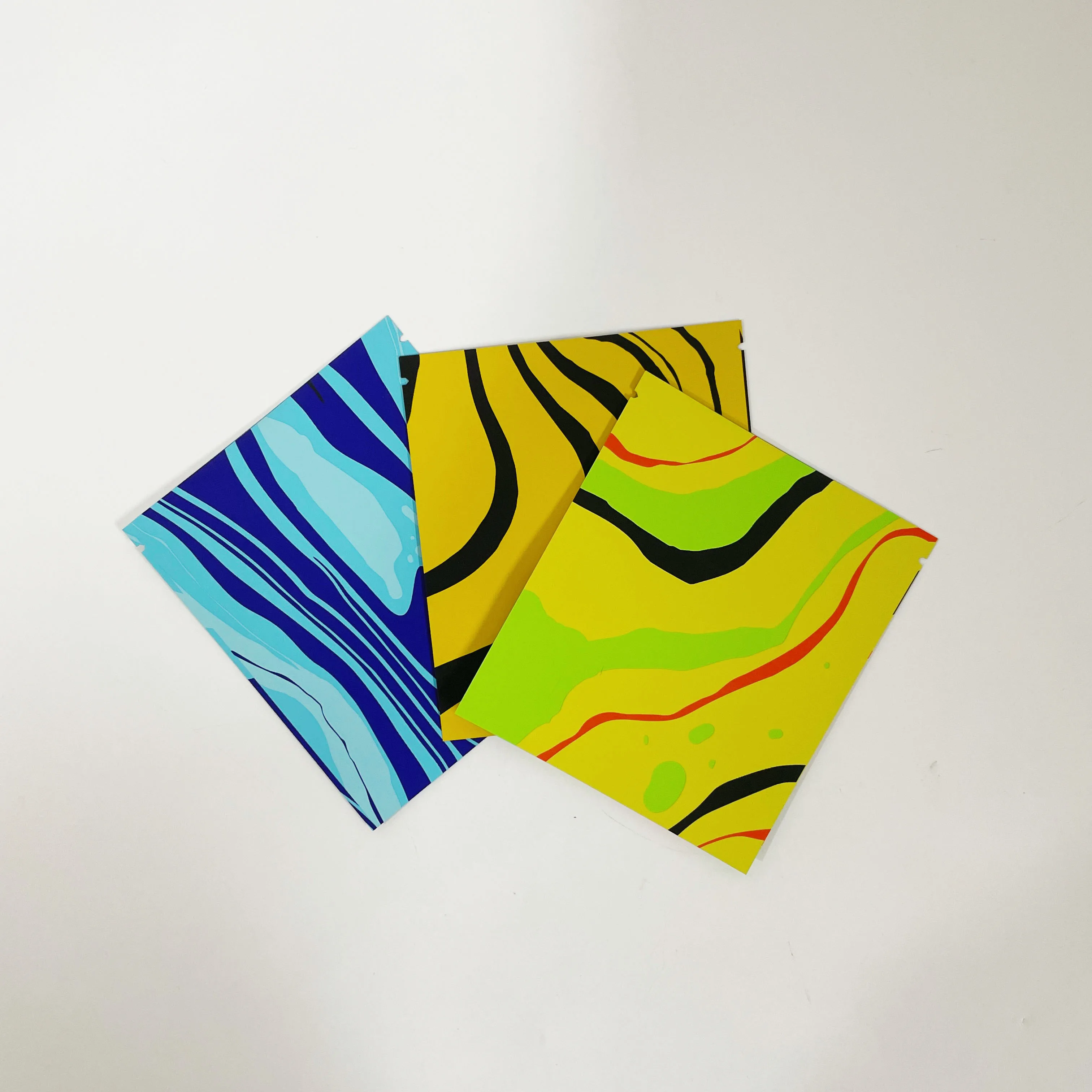 Mini Square Custom Aluminum Foil Mylar Bag 3 side seal sachet packaging coffee/tea bags