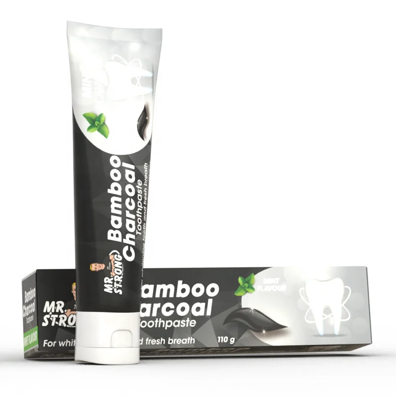 Black Color Fluoride Protect Charcoal Toothpaste