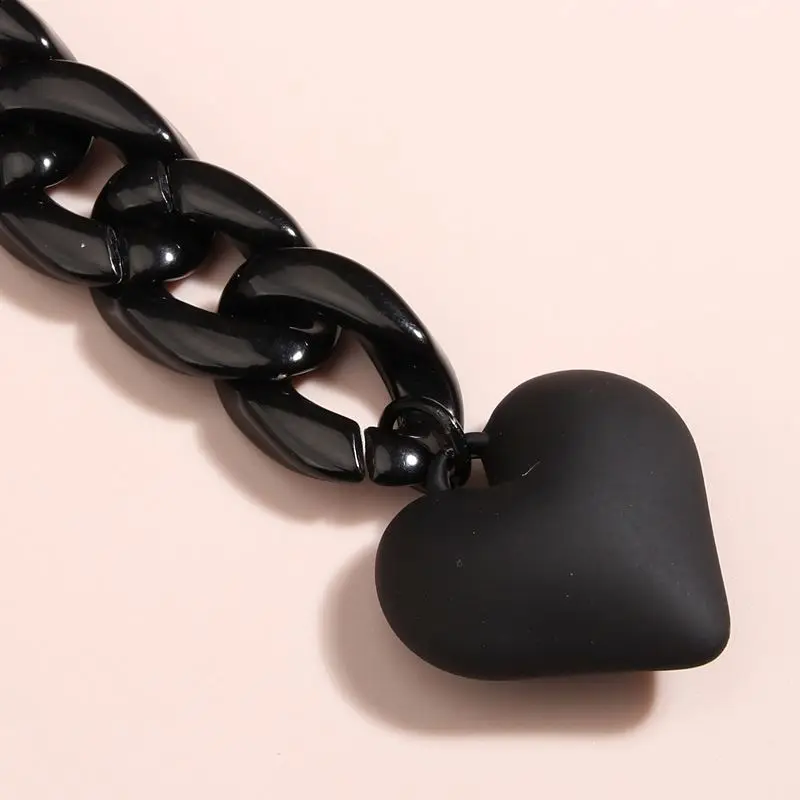 Women Girls Handbag charms Pendant accessories Jewelry Gifts Handmade Heart Key chains Acrylic Plastic Link Chain Key Rings