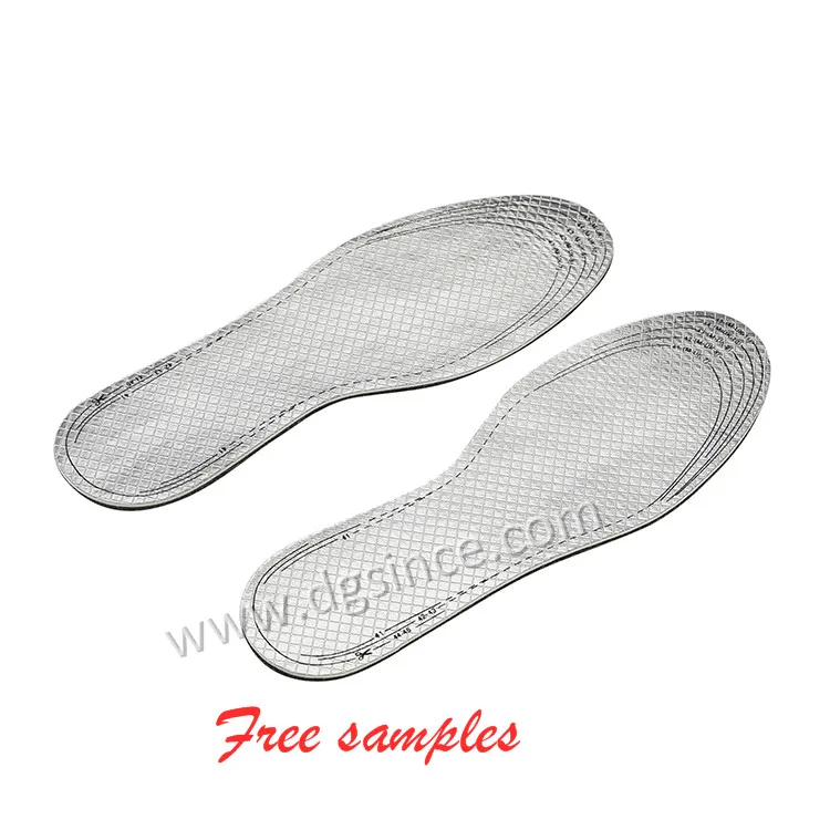woolen insole Warm winter Thermal Aluminum Foil Warm Felt latex shoe Insole for men and women