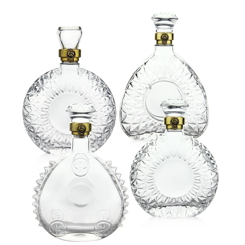 JHROC07 800ml Unique Scotch Whisky Glass Decanter Set for Liquor Wine Whisky