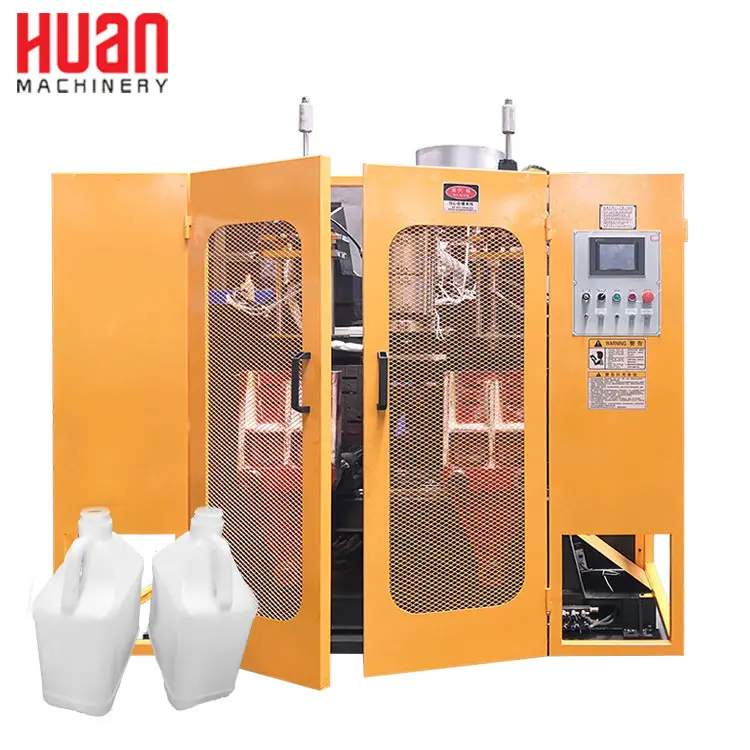 5l 6L eingine oil square bottle drum extruder 6 l horizontal type 5liter jerry can producing  blow molding making machine