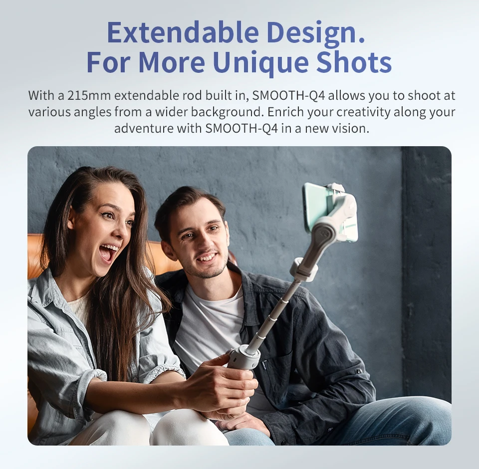 ZHIYUN Smooth Q4 Smartphone Gimbal 3-Axis Handheld Stabilizer Phone Gimbals for iPhone 13 pro max/HUAWEI/Samsung/Xiaomi