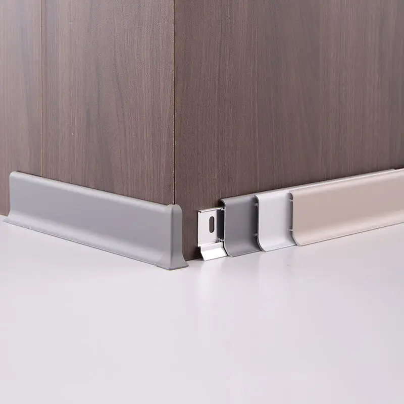 Aluminium Wall Skirting Board Decorative Wall Skirting Aluminum Baseboard Floor Accessories Skirting Profile