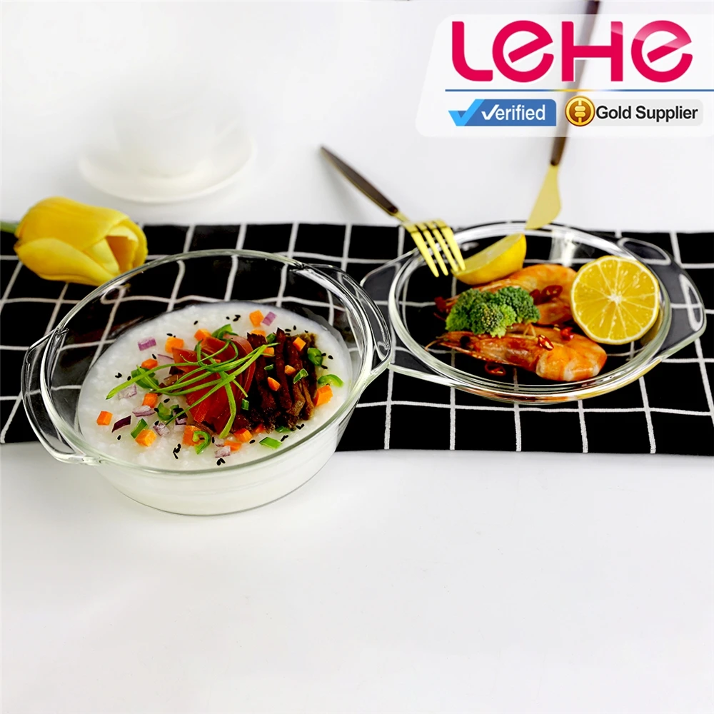 
high borosilicate glass ceramic cooking pot with CE certificate 
