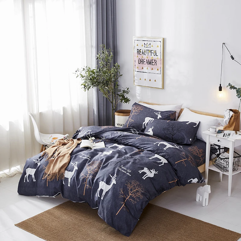 Ultra Soft Double Brushed Microfiber Hotel Collection 3 pcs sets pillow sham Comforter Cover sets