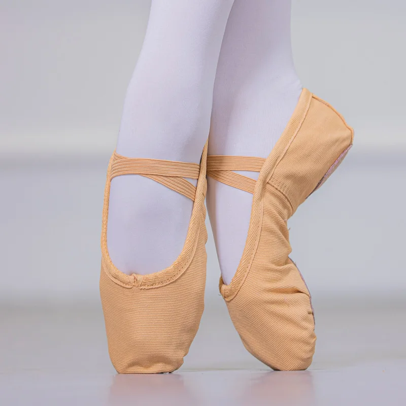 High Quality Canvas Soft Ballet Dance Shoes Elastic Lace 3001