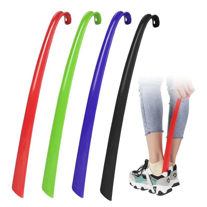 Plastic Shoe Horn Long Handle Ideal for Long or Short Boots - Men & Women Shaped To Fit Your Heel