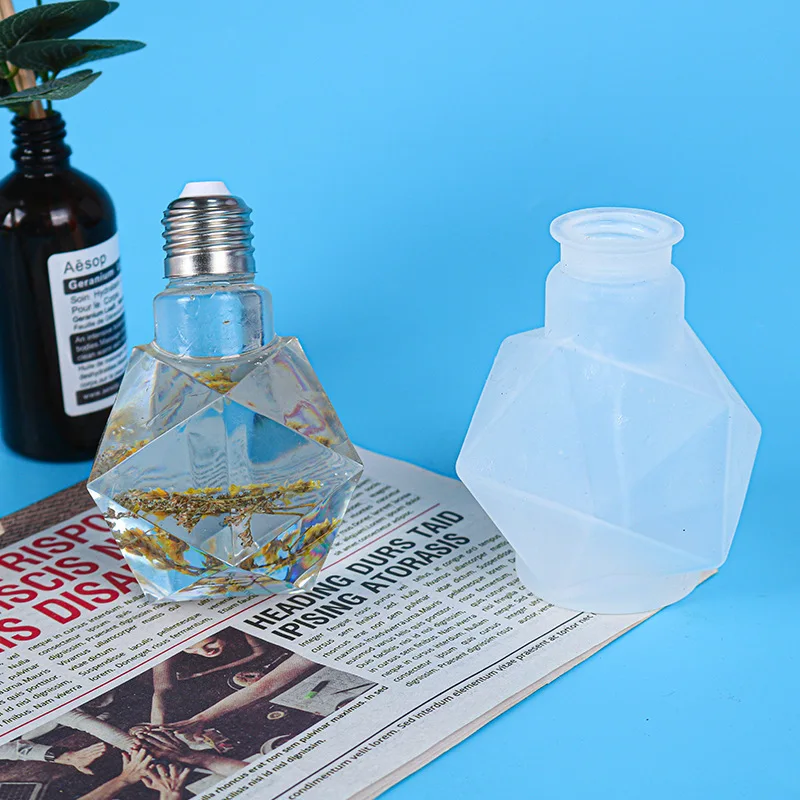 Epoxy Mold 6 Bulb Silicone Mold Mirror Amazon Resin Crystal Bulb Lighting