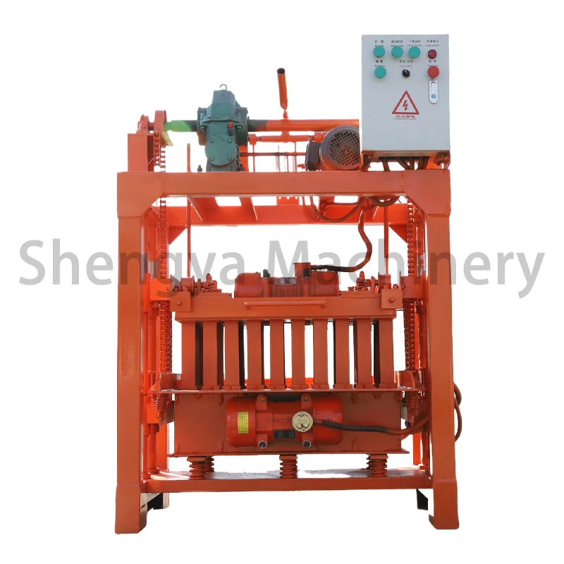 cheap prices QM4-40 hollow blocks making machine interlocking paver brick moulding machinery for sale