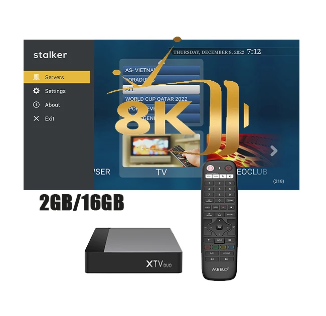 IPTV box Meelo + XTV DUO Android 11 TV Box 2GB 16GB 2 4 5g WiFi