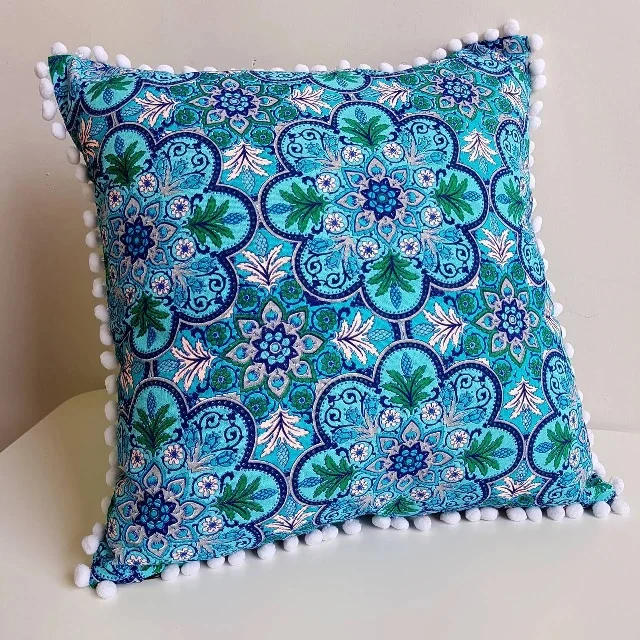 100% Cotton Top Quality Square Throw Pillow Inner Cushions Pattern Decorative Throw Pillows Outdoor Premium Square High Quality