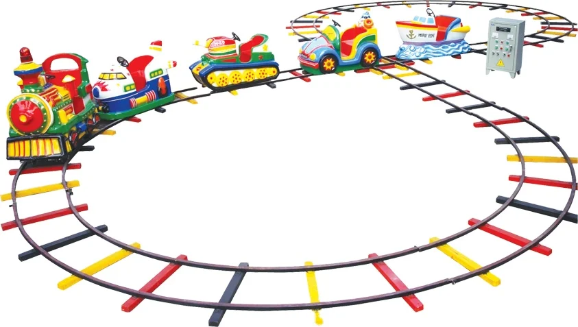 Wholesale Custom Design Amusement Park Kids Rides Toys Track Electric Train For Sale