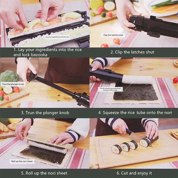  20 шт. Nigiri Joycan Nuolide 10 Maki Форма Дерево Бамбук пончик форма ролик Кухня Diy Hout Набор