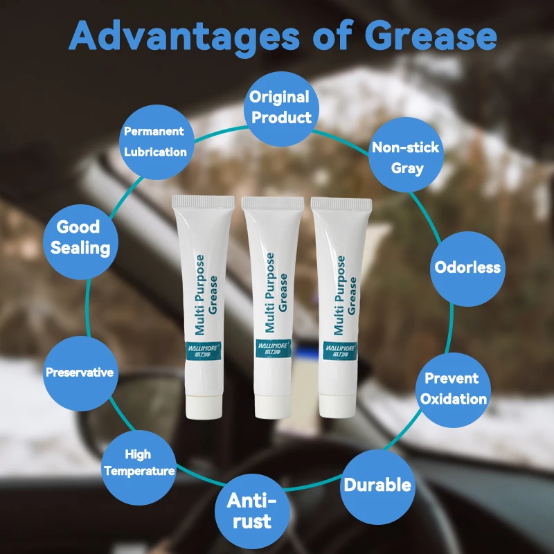 New Design Multi Purposes Lubricant 10g Tube Small Package Lithium Grease White Grease