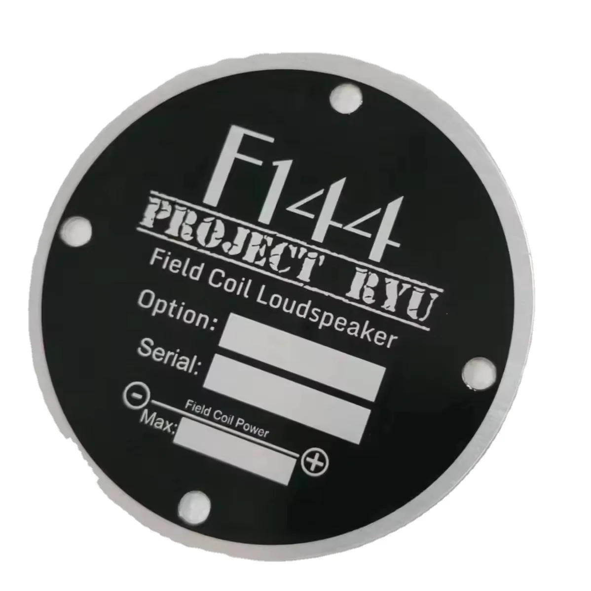 China Factory Metal Logo Nameplate Aluminum Printing Sticker Private Self adhesive Label