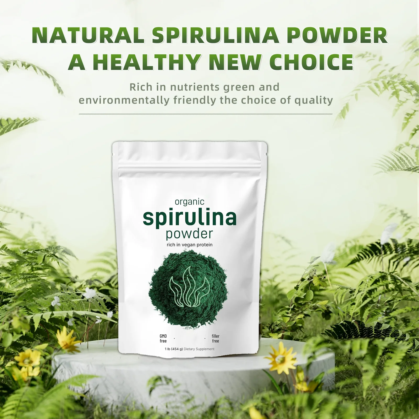 Оптовая продажа порошок OEM Spirulina добавляющий белок и витамины сырые контейнеры спирулины минералы органический