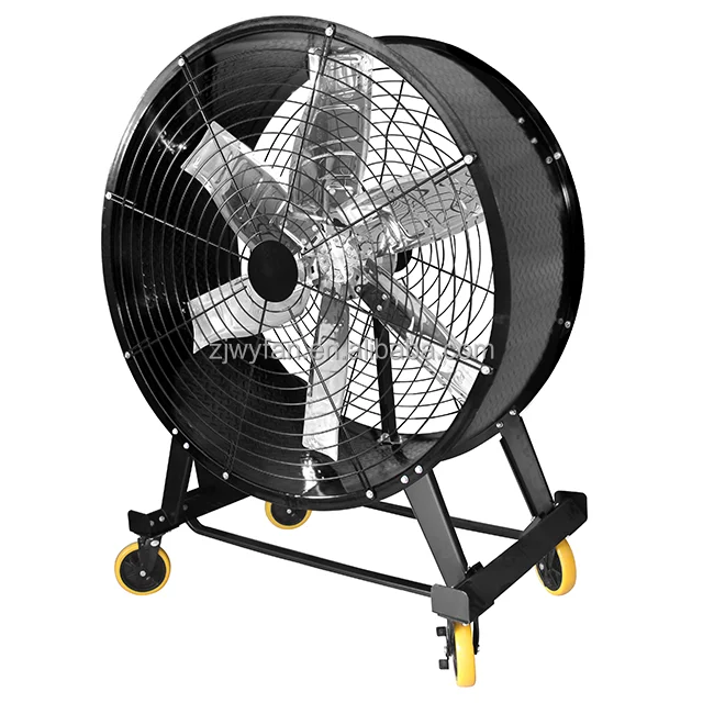Portable 44inch Diameter Hvls Mobile Big Fan Electric Portable Outdoor Dc ventilation Fans