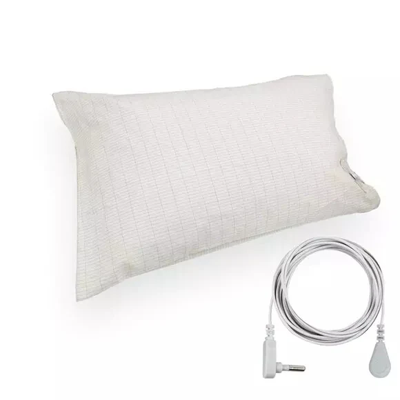 20*30In Grounding Pillowcase With 15ft Grounding Cord For Reduced Inflammation Organic Cotton Silver Fiber Grounding Sheet