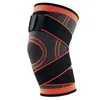 2021 New Arrivals 3D Knitted Elastic Nylon knee support Sleeve Compression Sports Knee Brace with belt