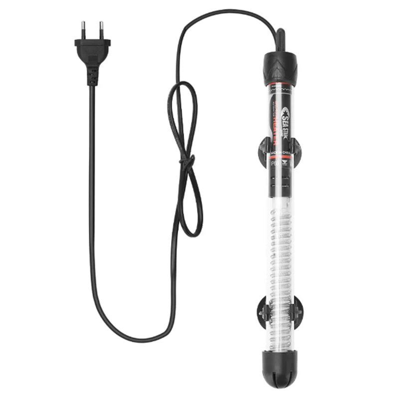 25W/50W/100W/200W/300W Aquarium Submersible Fish Tank Adjustable Water Heater Constant Temperature Heating Rod