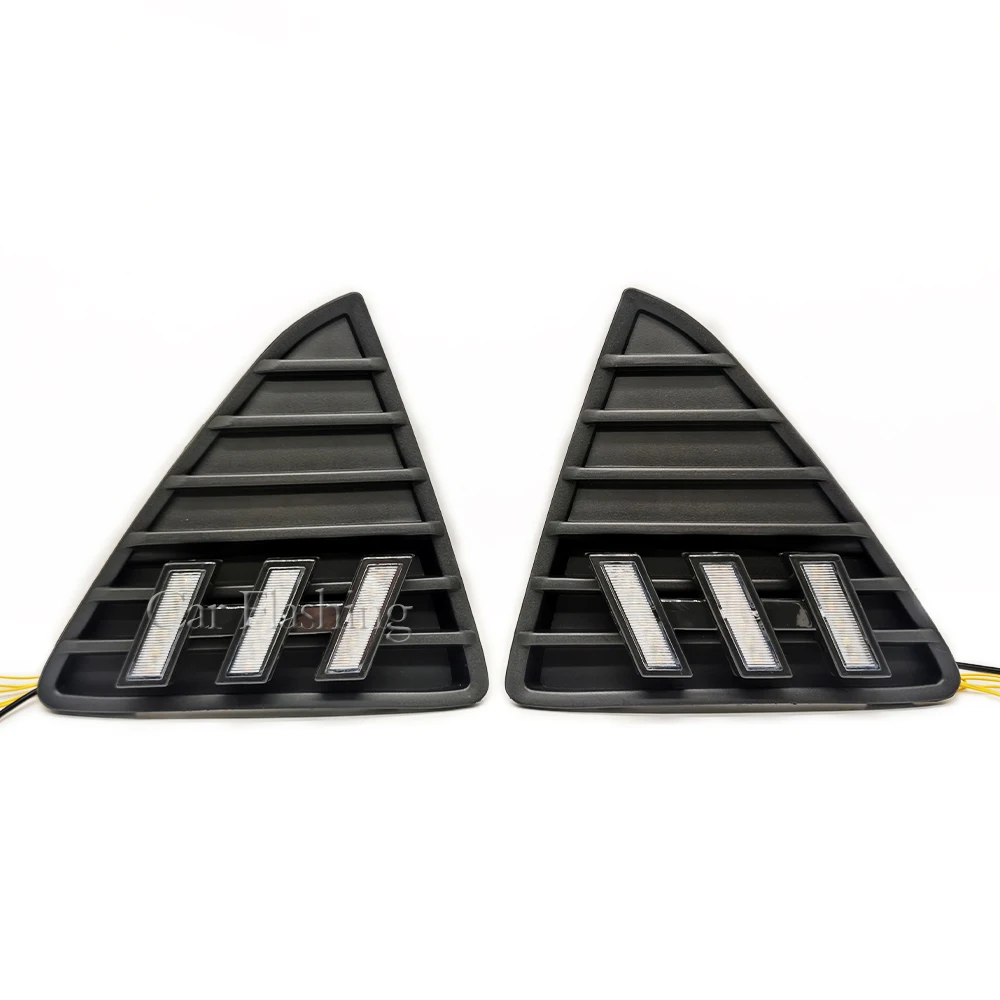 DRL For Ford Focus 3 MK3 2012 2013 2014 DRL Daytime Running Lights LED Daylight Fog lamp waterproof with turn signal