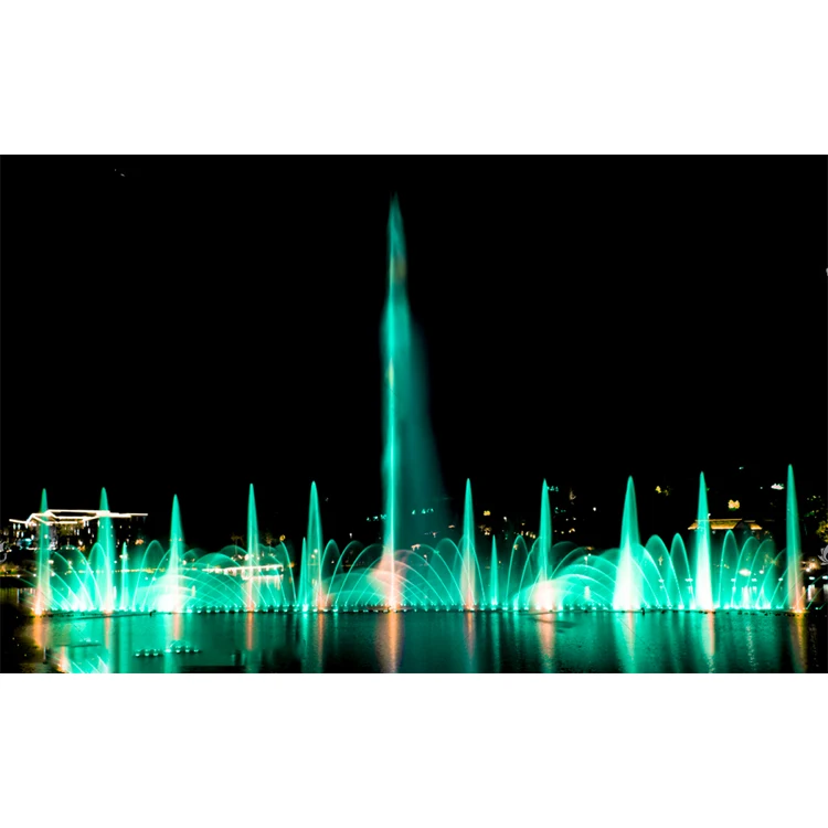 Outdoor Multimedia Lake Pool Pond Floating Music Dancing Water Fountain Laser Show