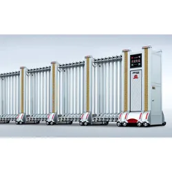 CXHA Aluminum Alloyed Electric Factory Fence Gate External Gates Sliding Deck Gate Color Indian House Main Gate Designs