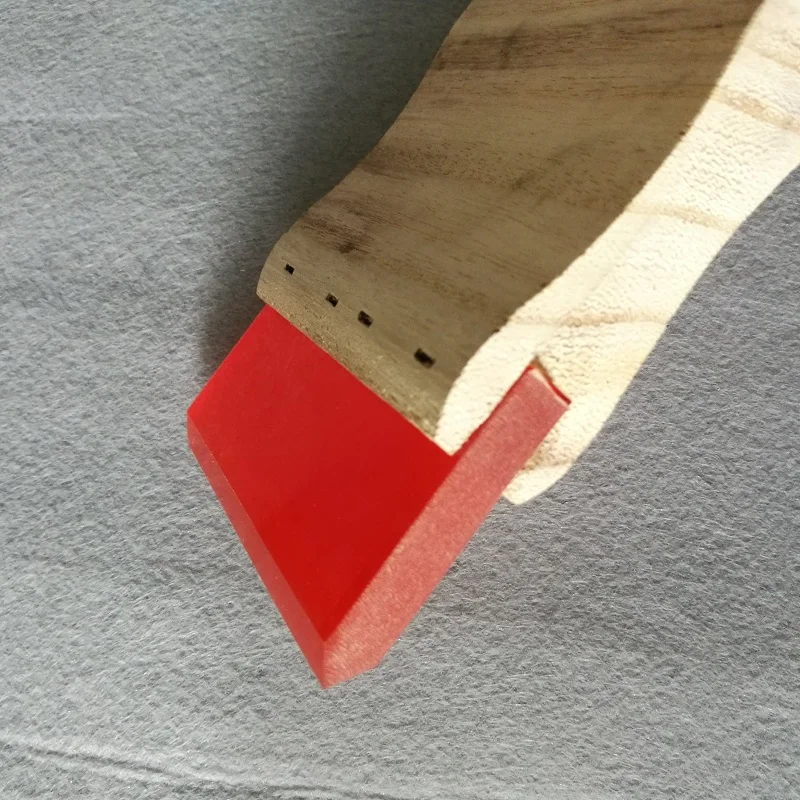 Silk screen printing squeegee with wooden handle