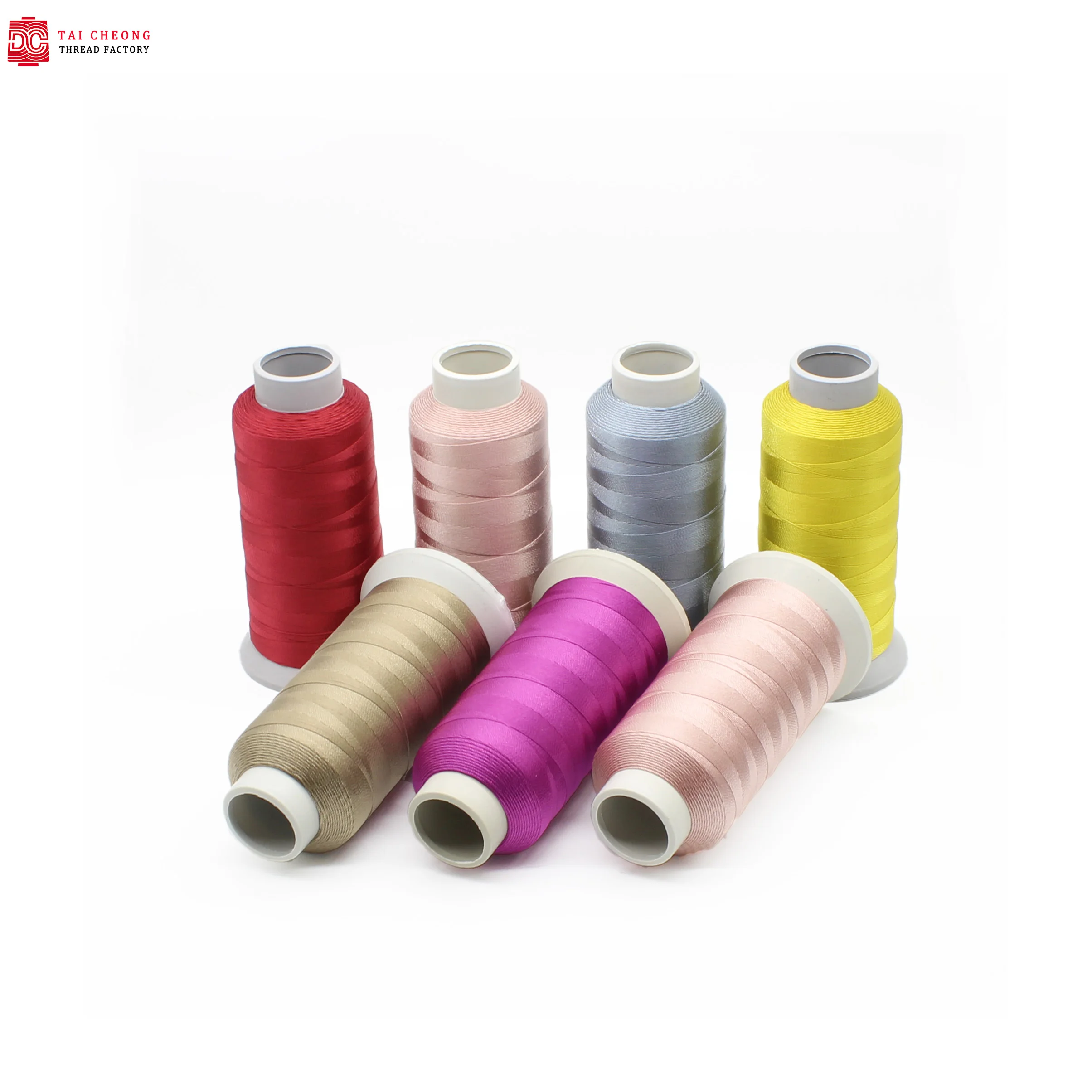 
Mercerized 100% Polyester High Tenacity Multicolor Sewing Thread Tex 400 0 9 Mm On Dye King Tube 135D/3 For Bag Leather Bded 