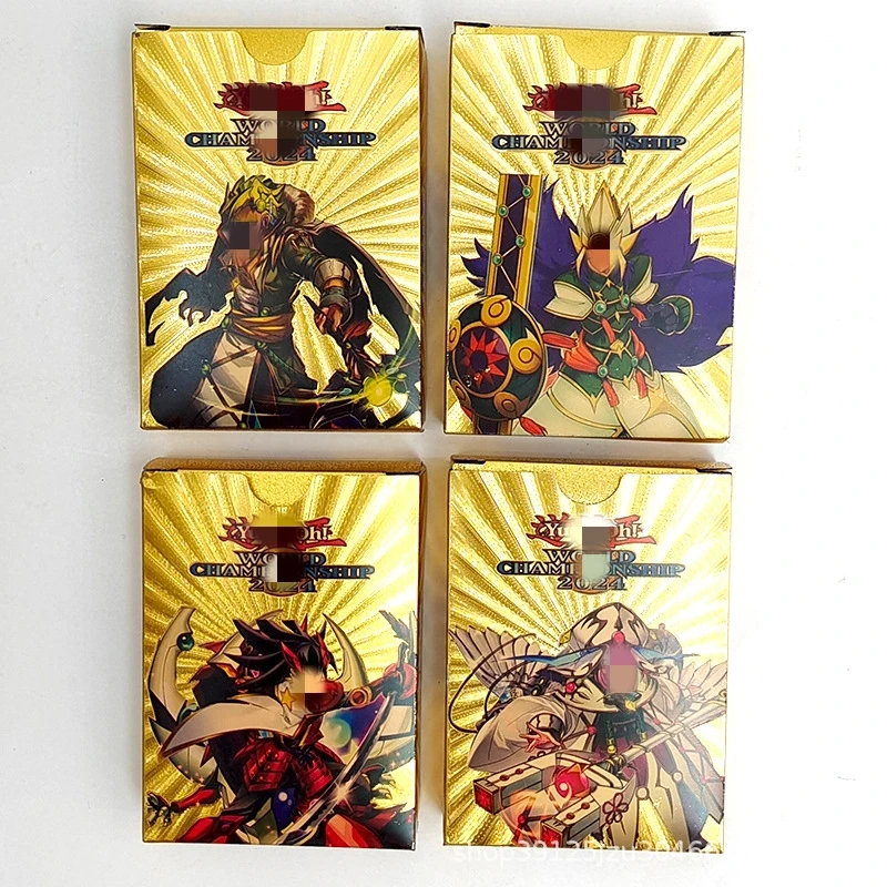 Hot Sale 55pcs/box PVC Waterproof Gold foil  Trading Card Games English Stamp Anime Yu Gi Card Collection Collection for Kids